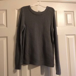 grey knit sweater